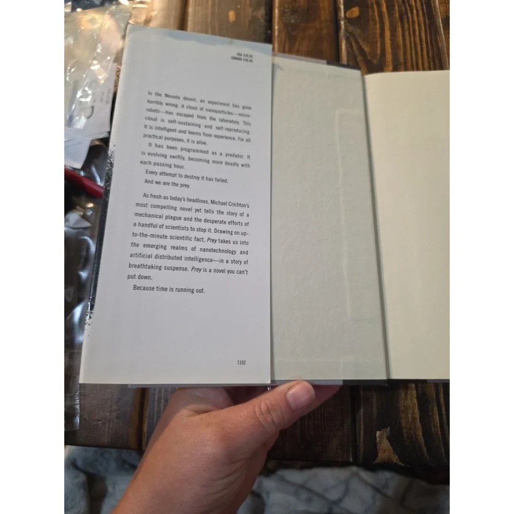 First Edition 2002 PREY MICHAEL CRICHTON HARDCOVER BOOK‎ NOVEL HARPERCOLLINS
